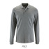 PERFECT MEN LSL POLO 180g Grey melange S02087-GY-M  thumbnail