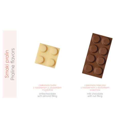 Praliny Chocolate Brick Box Wielokolorwy S0588 (2)