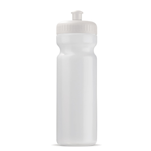 Bidon sportowy BIO 750ml Transparentny / biały LT98860-N0401 