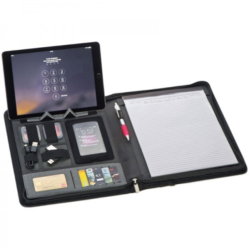 Folder A4 z power bankiem ELDA Szary 012307 (2)