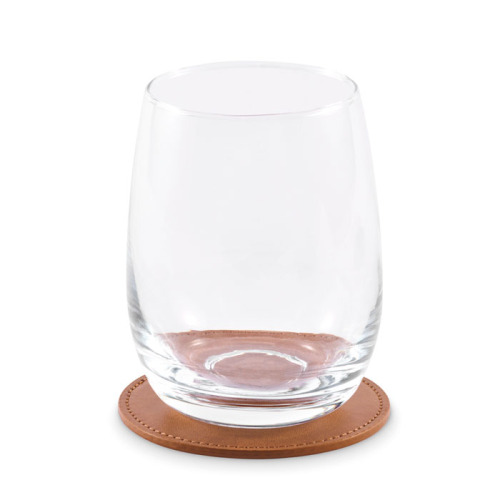 Okrągła podkładka z PU Brazowy MO2616-01 (3)