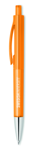 Przyciskany długopis przezroczysty pomarańczowy MO8813-29 (2)