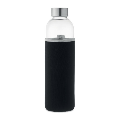 Szklana butelka w etui 750ml czarny MO6545-03 (2)