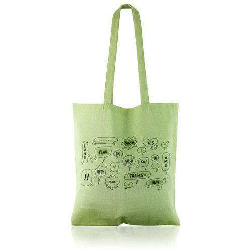 Bawełniana torba 150g z recyklingu z długą rączką / Recycot Zielony IP31111442 (4)