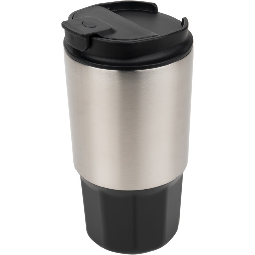 Kubek termiczny stalowy z recyklingu SAINT - JEROME MoLu 500 ml Czarny 483103 (3)