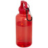 Oregon butelka na wodę o pojemności 400 ml z karabińczykiem wykonana z tworzyw sztucznych pochodzących z recyklingu z certyfi Czerwony 10077821  thumbnail