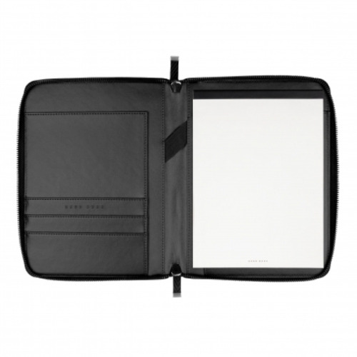 Teczka konferencyjnaA5 Herringbone Black Czarny HTM106A (2)