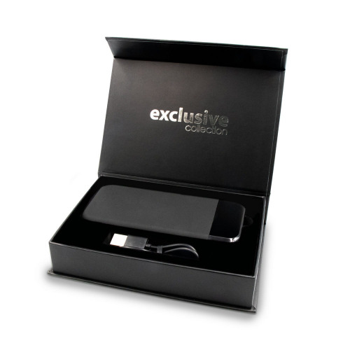 Bezprzewodowy power bank 10000 mAh Exclusive Collection, ładowarka bezprzewodowa 5W-15W | Cory Czarny V1833-03 (2)