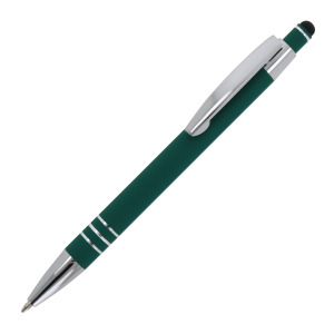 Ballpen Athens Metalowy miękki dotyk Ciemnozielony
