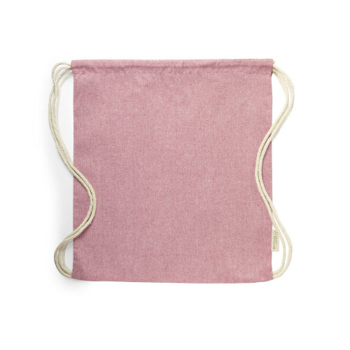Worek ze sznurkiem z bawełny z recyklingu Fuksja V8168-31 (1)