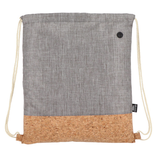 Worek ze sznurkiem R-PET i korek 35 x 40 cm Szary LT91392-N0061 (3)