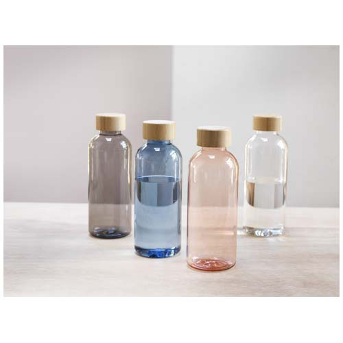 Bidon Ziggs o pojemności 650 ml z plastiku z recyklingu Niebieski przezroczysty 10067952 (5)