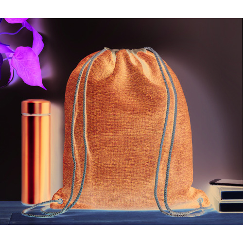 Ocieplana torba ze sznurkiem Granatowy MO9776-04 (3)