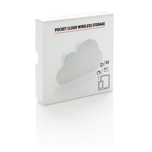 Kieszonkowy dysk bezprzewodowy 16GB, chmura biały P300.133 