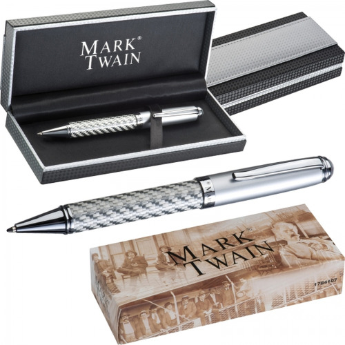 Długopis metalowy Columbia Mark Twain AURORA Szary 1784107 (1)