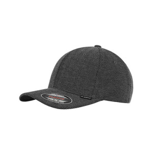 Czapka Sportowa Flexfit Melange Jodelka - Black & Heather Grey