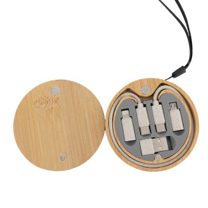 Kabel 4w1 w drewnianej obudowie, LH-ZM01