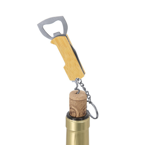 Bambusowy nóż kelnerski, otwieracz do butelek, brelok Drewno VA703-17 (3)