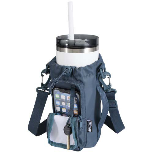 Trip Aware™, torba na butelki wykonana z materiałów z recyklingu, 2 l Hale Blue 12076555 