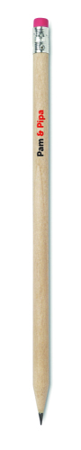 Ołówek z gumką czerwony MO2494-05 (2)