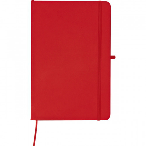 Notatnik A5 w linie z materiałów z recyklingu LORENA Czerwony 2875905 (3)