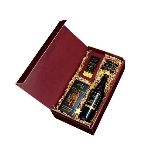 Zestaw prezentowy Cherry Classic 1 Bordowo-złoty CG003 