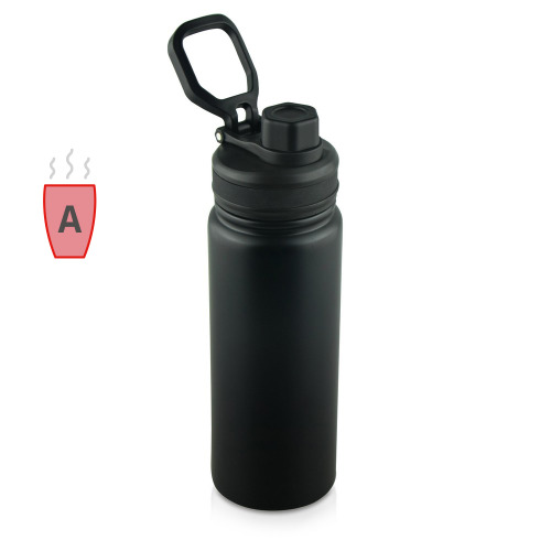 Butelka termiczna 600 ml Air Gifts, składany uchwyt czarny V6975-03 (9)