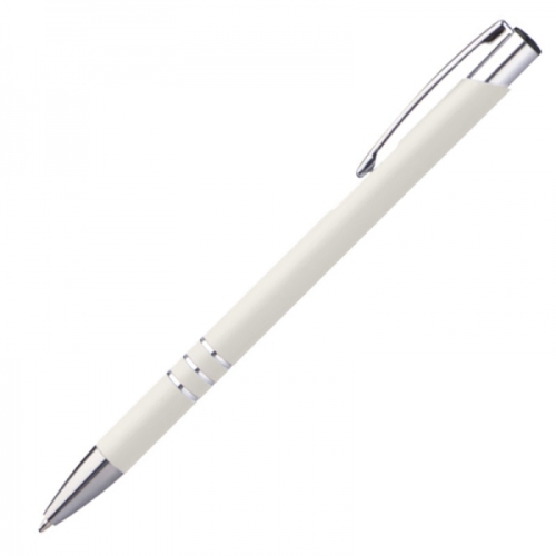 Długopis metalowy soft touch NEW JERSEY biały 055506 (2)