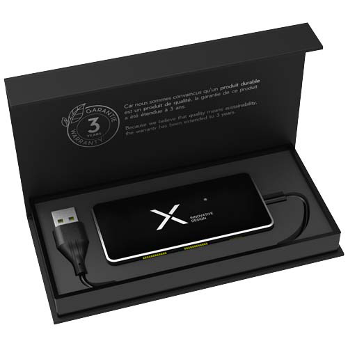 SCX.design H20 koncentrator USB 8 w 1 z podwójnym wejściem i 6 portami Czarny 2PX16590 (1)