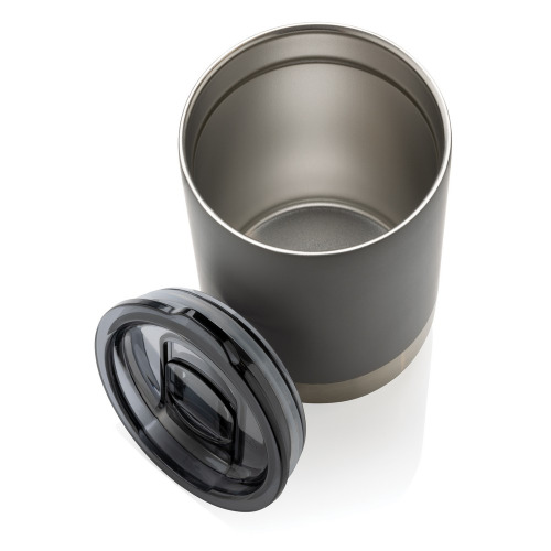 Kubek termiczny 360 ml, stal nierdzewna z recyklingu Szary P433.062 (2)