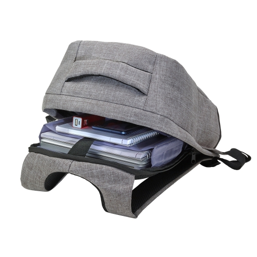 Plecak chroniący przed kieszonkowcami szary V0610-19 (5)