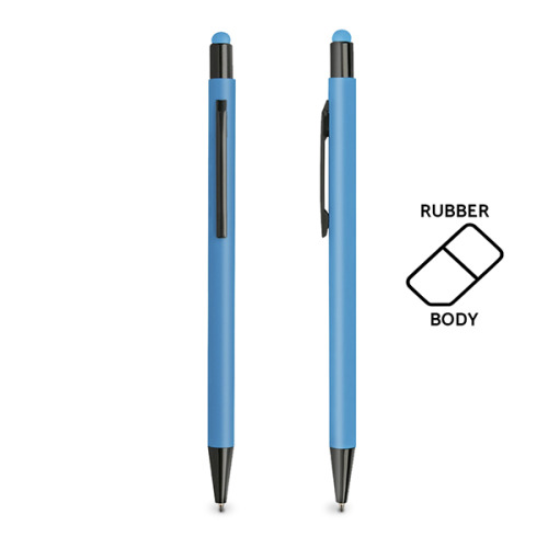 Długopis aluminiowy, gumowany, touch / Fabir Tourquise Blue IP13149663 