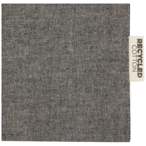 Pheebs torba na prezent z bawełny z recyklingu o gramaturze 150 g/m² i z certyfikatem GRS, duża o pojemności 4 l Czarny melanż 12067290 (4)