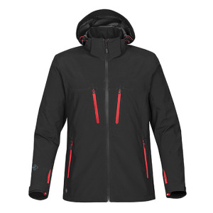 Kurtka Męska Softshell Wodoodporna - Black & Carbon