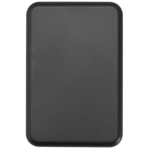 Acrab magnetyczny bezprzewodowy powerbank o pojemności 5000 mAh i mocy 15 W z technologią PD 20 W — wykonany z tworzyw sztycznych pochodzących z recyklingu. Czarny 12444190 (3)