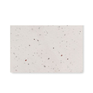 Wizytówka z nasionami dzikich k Bialy