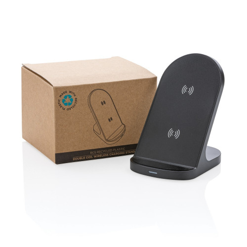 Ładowarka bezprzewodowa z podwójną cewką 15W Czarny P308.521 (10)