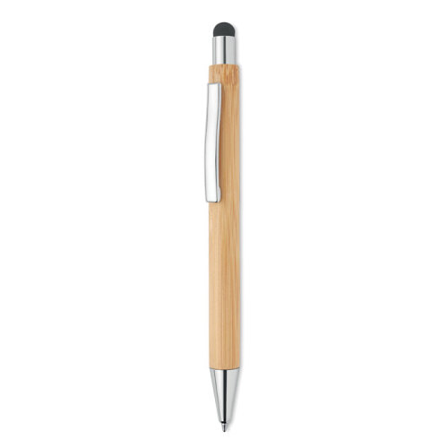 Długopis bambusowy z rysikiem drewna MO9945-40 