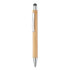 Długopis bambusowy z rysikiem drewna MO9945-40  thumbnail