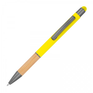 Długopis metalowy touch pen soft touch BRYGIDA żółty