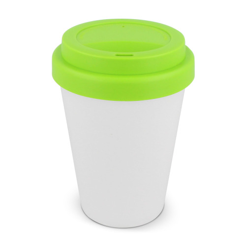 Filiżanka do kawy RPP z białym korpusem 250ml Biały / jasnozielony LT98867-N0132 