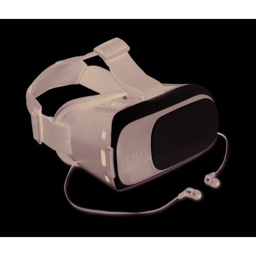 Okulary 3D z ABS ze słuchawkami Biały MO9072-06 (3)