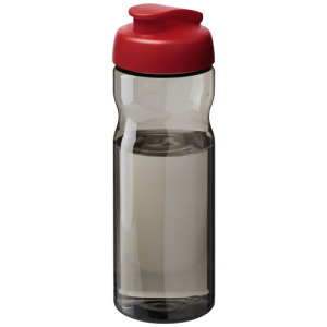 Bidon H2O Eco o pojemności 650 ml z wieczkiem zaciskowym Ciemnografitowy