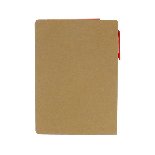 Notatnik, karteczki samoprzylepne, długopis czerwony V2842-05 (2)