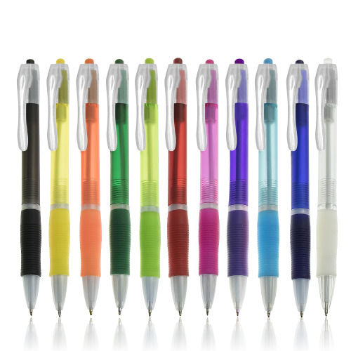 Długopis plastikowy z ergonomicznym uchwytem / Priny Translucent IP13132798 (3)