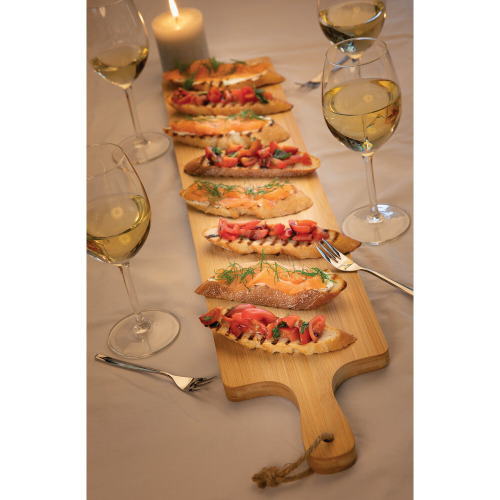 Bambusowa deska Ukiyo do krojenia, serwowania, duża Brązowy P261.019 (4)