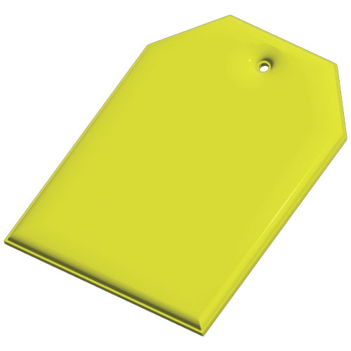 RFX™ reflective odblaskowa zawieszka z PVC, identyfikator Neonowy żółty 1PR10613 (2)
