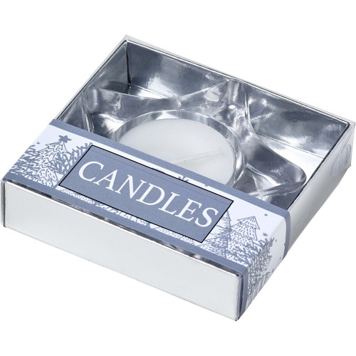 Świecznik "gwiazda" Srebrny V8821-32 (6)