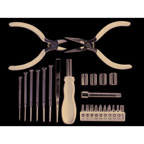 Kpl narzędzi w etui, 25cz Szary MO7194-07 (2)