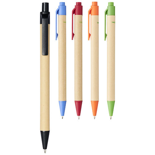 Długopis Berk z kartonu z recyklingu i plastiku kukurydzianego Czerwony 10738402 (6)